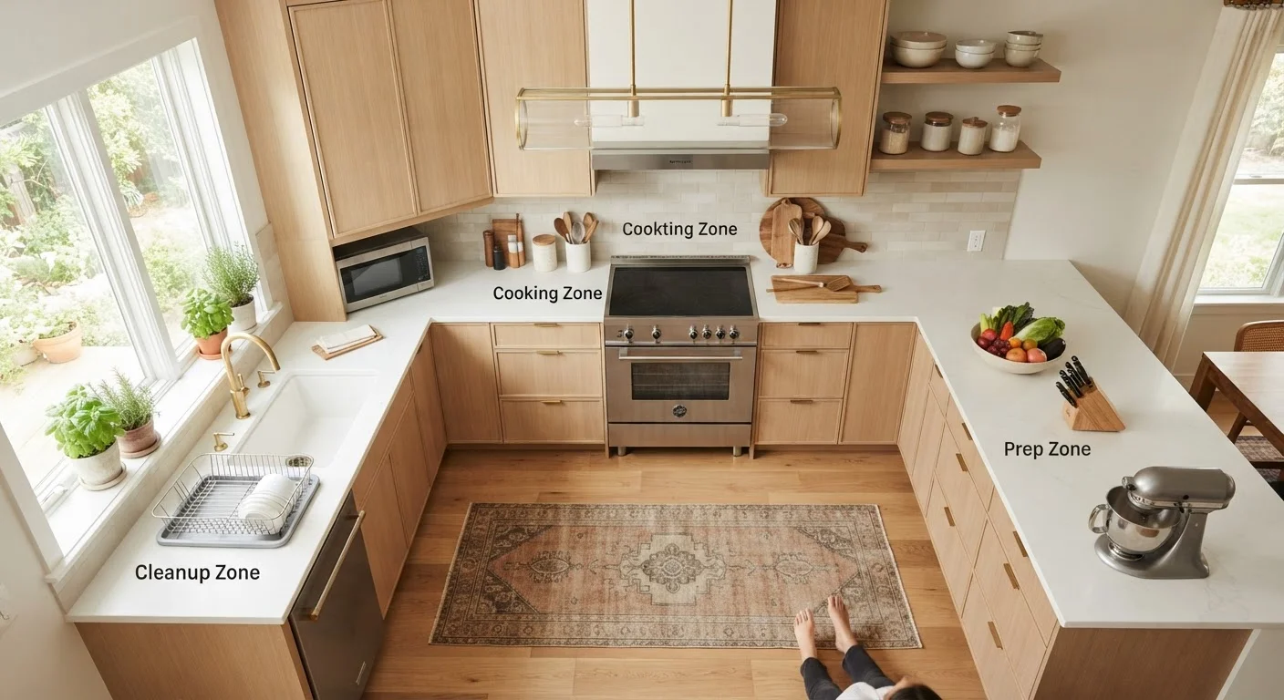 Kitchen Layout Principles That Make Everyday Cooking Easier