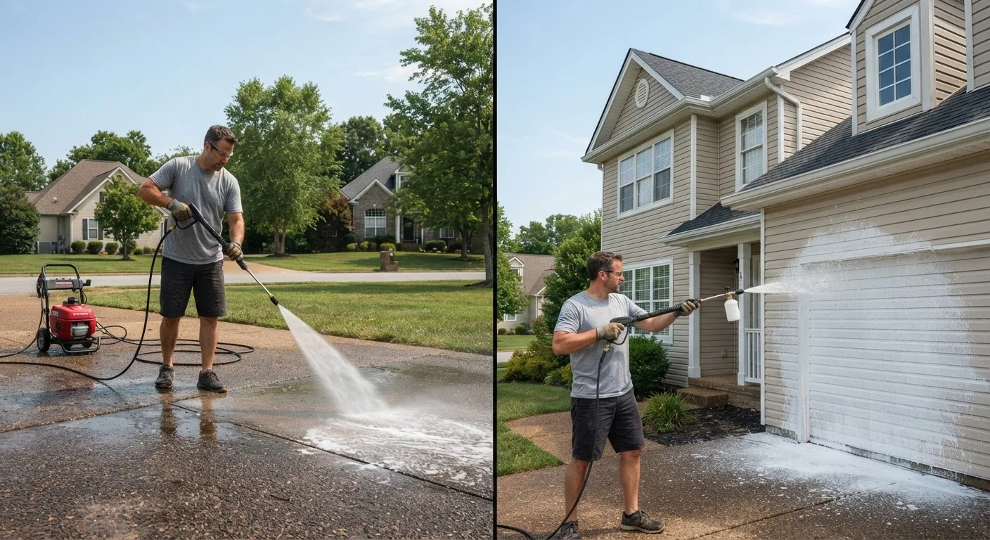 Pressure Washing vs. Soft Washing: Choosing the Right Approach for Exterior Surfaces