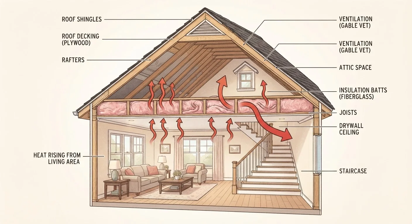 Roof vs. Attic: Where Home Heat Loss Actually Starts